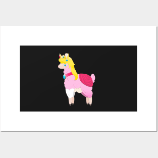 Princess Peach Llama Posters and Art